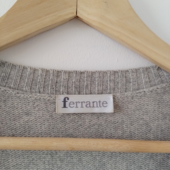 Ferrante luxury wool/cashmere button down cardigan (Mens MED) - Picture 3 of 5